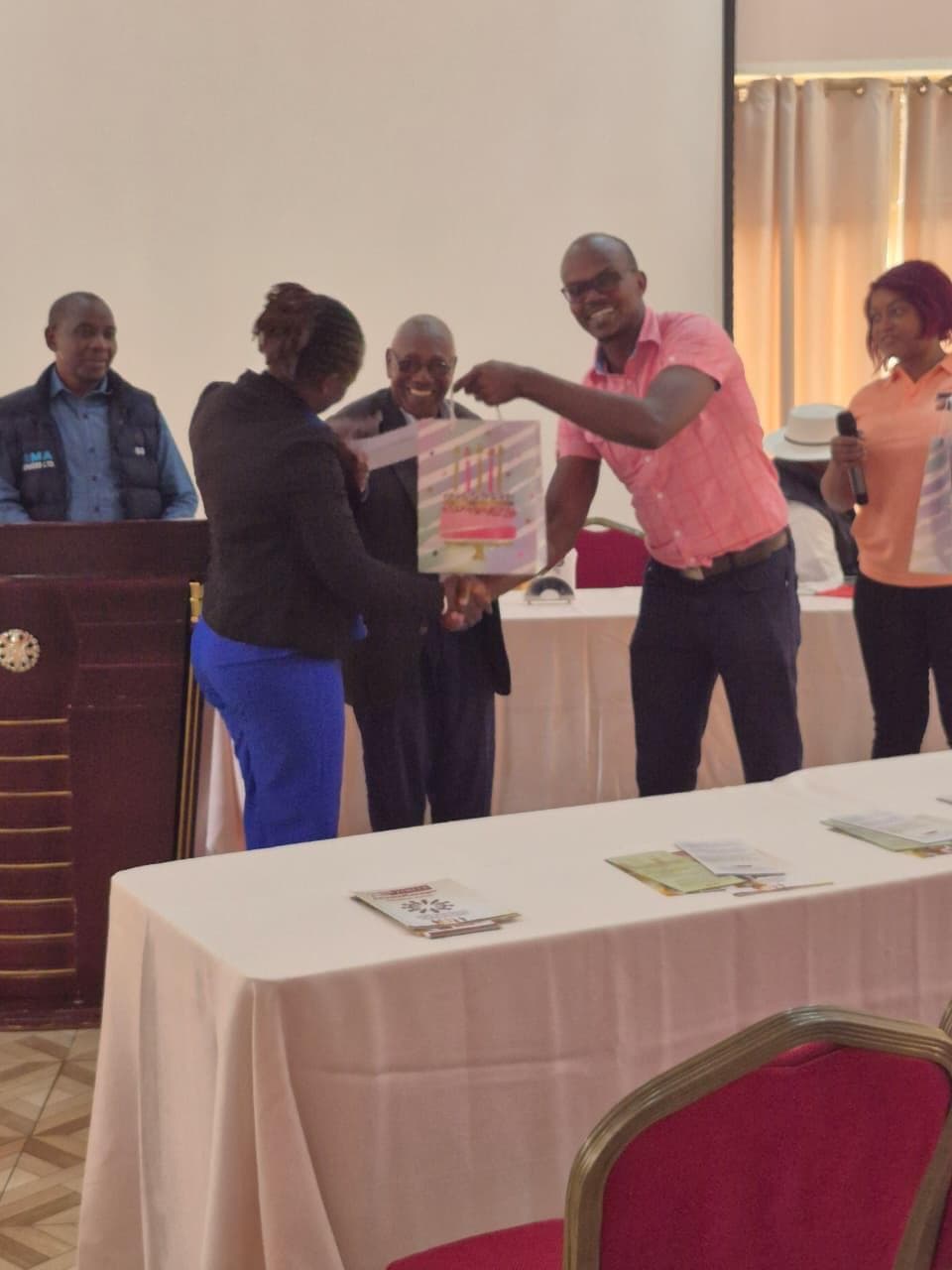 OMA electric bus at depot or charging area