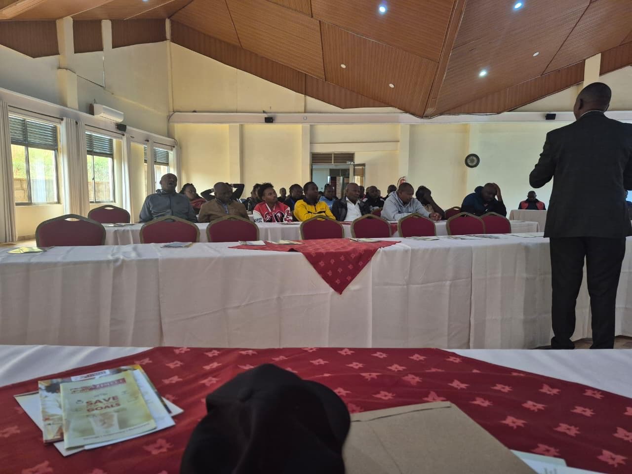 OMA electric bus at a public event